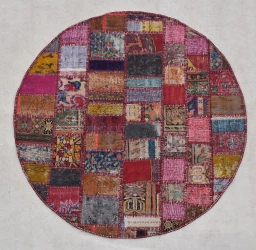 1022 PATCHWORK DAİRE HALI: