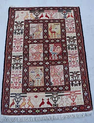 12381 İRAN SUMAK İPEK KİLİM